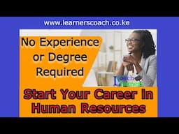 How To Start An Amazing Career in Human Resource