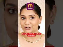 Dainty & Aesthetic Accessories starting Rs.122 from MEESHO #shorts #meeshohaul