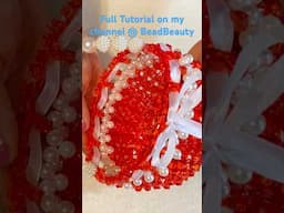 How to make a beaded bag/beaded bag tutorial/how to bead a bag