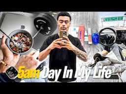 5AM MORNING ROUTINE | self care, gym session, grocery shopping, healthy eats
