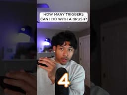 How Many Triggers Can I Do With A Brush? 🖌️ #asmr #asmrsounds #asmrtriggers #asmrjayjay