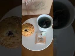 🫐Bringing Charm to My Reading Time🫐pairing blueberry muffin tea with a blueberry muffin