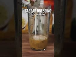 Turning Tofu Into Caesar Salad Dressing! Super Easy