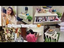 Finally My Dream Vanity is Here 😍 - Complete Vanity Setting + Tour ❤️