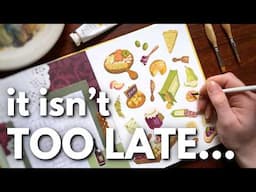 5 Lessons I've Learned from Building My Own ART SCHOOL + cozy gouache food painting