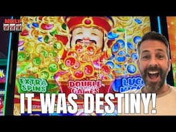 I GOT THE MEGA FEATURE on my VERY FIRST SPIN! MASSIVE WIN on Falling Coins Link Slot Machine!