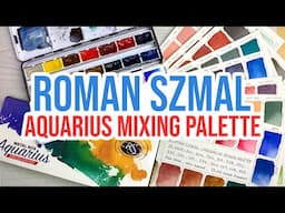 Roman Szmal's Aquarius Mixing Palette - 14 Full Pans - Mixes & Review! 🎨