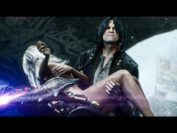 All Dante Reactions To His New Weapons & Abilities - Devil May Cry 4K