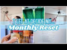 AI Curated My Cleaning Checklist | Monthly Reset