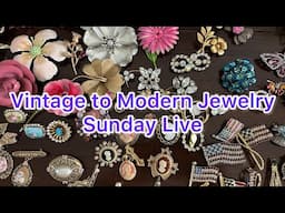 Vintage to Modern Sunday Brooches Earrings Jewels #vintage #jewelry