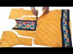 DiY and New Idea From Old Kurti # Transformation Idea From Waste Cloths # Kurti Re Use Idea