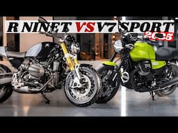 2025 BMW R nineT VS Moto Guzzi V7 Sport | Who Is The Best?