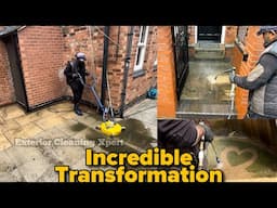 Incredible slabs Transformation :  Patio cleaning | satisfying pressure washing