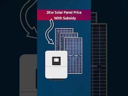 2kw solar panel price in india with subsidy | 2 kilowatt solar panel price | 2kw me kya kya chalega