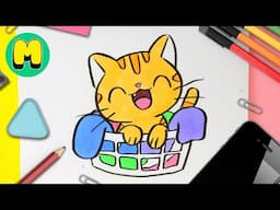 ¡Tutorial FÁCIL Para Dibujar un Gatito Kawaii Super Tierno!