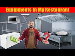 एक फ़ास्ट फ़ूड शॉप खोलने के लिए  ज़रूरत पड़ने वाली सारी Equipment और उनका prize । #hotelequipment