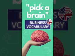 To pick someone's brain | Business English Vocabulary