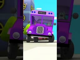 Wheel On The Bus Go Round and Round #shorts #bussong #nurseryrhymes #kidssongs