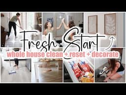 ✨*FRESH START* Extreme All Day Whole House Deep Clean With Me // Sunday Reset Cleaning Motivation