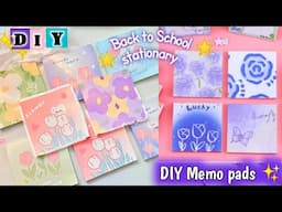 How to make Memo pads | Note pads at home with WHITE paper 😍 #craftersworld #diy #diycrafts #journal