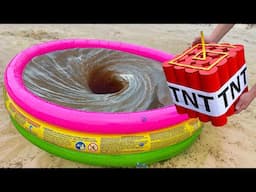 What Happens When You Drop Something HUGE? Massive Pool Splash! We Dropped Something BIG In!