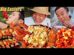 What a big lobster!| TikTok Video|Eating Spicy Food and Funny Pranks|Funny Mukbang