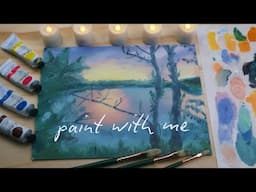 Cozy Art Vlog 🎨 How to Paint a Landscape in Oils