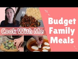 Budget Meals of the Week - Cook with Me - Easy Family Meals on a Budget
