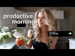 4:00am spring morning vlog + gym, eats, work