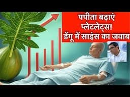 डेंगू में प्लेटलेट्स 24 घंटे में कैसे बढ़ाएँ?पपीते के पत्ते का जादू+वैज्ञानिक प्रमाण🌿🩸आयुर्वेद+साइंस