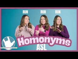ASL Signs for English Homonyms | Common Words Signed Differently