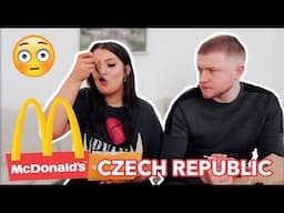 Trying MCDONALDS in Czech Republic!! | WE ARE SHOCKED!!