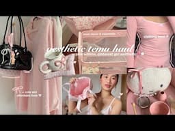 ⋆. 𐙚 ˚AESTHETIC TEMU HAUL 🎀🍨| cute finds, pinterest inspired, room decor, affordable, pink haul 🤍