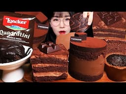 ASMR MUKBANG | 파베초콜릿케이크 타르트 아이스크림 초콜릿 먹방 CHOCOLATE CAKE TART EATING SOUNDS