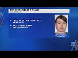 CPD: Missing Chesapeake teen found safe