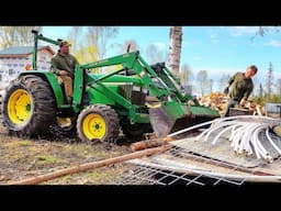 160 Acres in Alaska: Watch us Build a Greenhouse With Our Bare Hands  (Part 1)