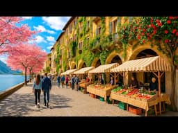 Fantastic Spring Walking Tour in Ticino 🇨🇭 Switzerland 4K