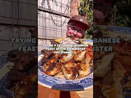 TRYING A 20 COURSE LEBANESE FEAST AT THE PIEMINISTER CEO’S HOME! 🇱🇧🔥 #food #shorts #homechef