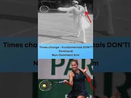 Use of the non-dominant arm on the #tennisforehand #tennistechnique
