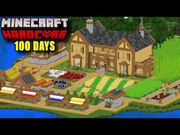 I Survived 100 DAYS Building THE ULTIMATE BASE In HARDCORE Minecraft