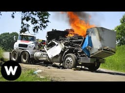 SHOCKING! Ultimate Near Miss Video Truck Crashes On The Road You Wouldn't Believe if Not Filmed