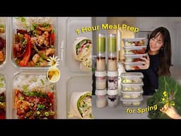 Spring meal prep | 16 high protein meals in 1 hour