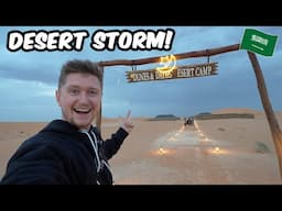 Surviving a Crazy Saudi Desert Storm! 🇸🇦⚡