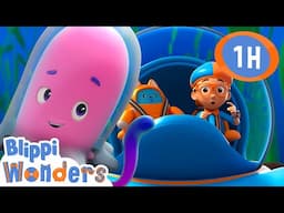 Blippi’s Big Blue Ocean Day! 🌊🐬✨ | Blippi Wonders Educational Videos for Kids