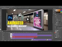 How to Make a Animated Billboard Video Mockup in Photoshop | Photoshop Mockup Tutorial