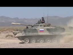 The IFV crews are overcoming obstacles: fence, ford, anti-tank ditch