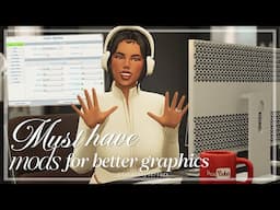 Sims 4 Graphics Mods You NEED in Your Game! (Mac Friendly Mods) | Cinematic Camera/Relight Tutorial
