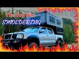 MY CAMPER WAS ALMOST DESTROYED BY FIRE (caught it just in time)