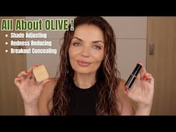 GOING GREEN: Using Olive Adjuster / Color Correctors from Salt New York and Face Atelier