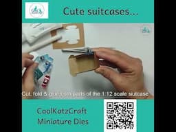 How to create Miniature Suitcases (Coolkatzcraft Ltd) #dollhouse #dollhousedecor #miniatures